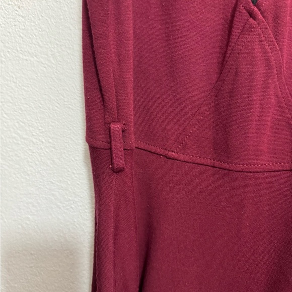 DOUBLE ZERO | Women’s BURGUNDY Mini Dress with Black Mesh | Size Small - Picture 8 of 10